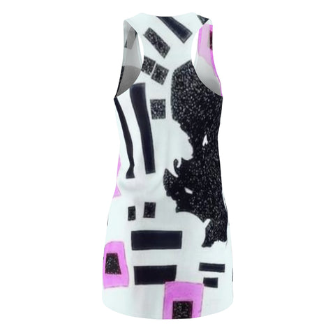 Women's Cut & Sew  HIP HOP ART Racerback Dress (AOP)
