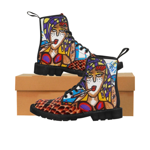 Men's Canvas HIP HOP ART Boots