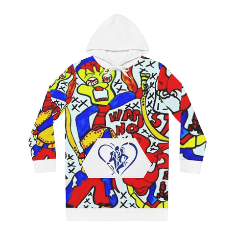 Women's HIP HOP ART Hoodie Dress (AOP)