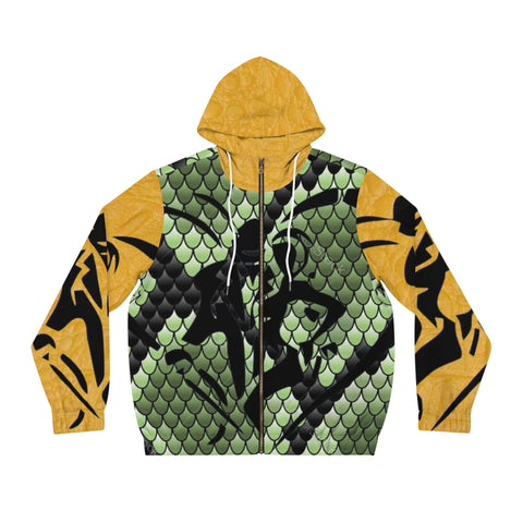 Men's Full-Zip HIP HOP ART Hoodie (AOP)