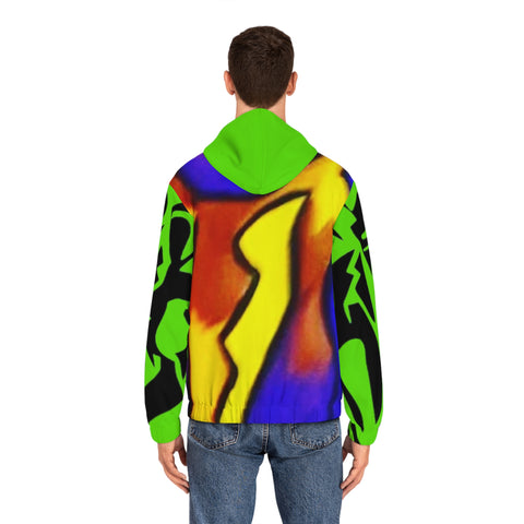 Men's Full-Zip  HIP HOP ART Hoodie (AOP)