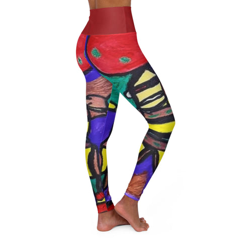 High Waisted  HIP HOP ART Yoga Leggings (AOP)