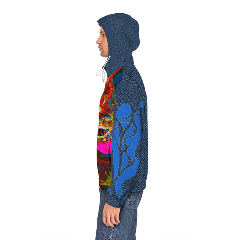 Men's Full-Zip HIP HOP ART Hoodie (AOP)