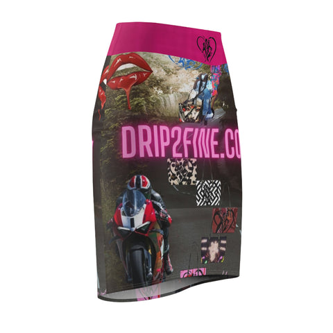 Women's HIP HOP ART  Pencil Skirt (AOP)