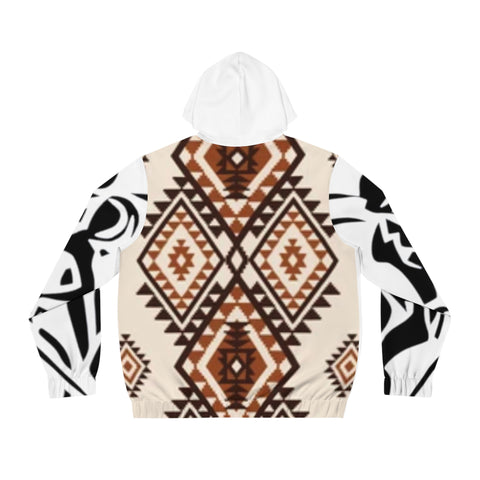 Men's Full-Zip  HIP HOP ART Hoodie (AOP)