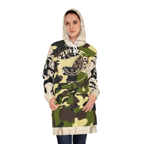 Women's HIP HOP ART Hoodie Dress (AOP)