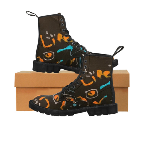 Men's Canvas  HIP HOP ART Boots