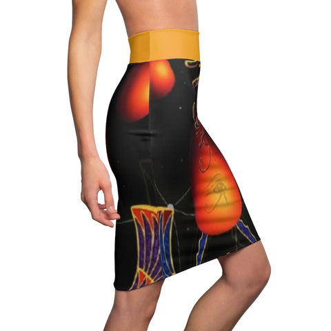 Women's  HIP HOP ART  Pencil Skirt (AOP)