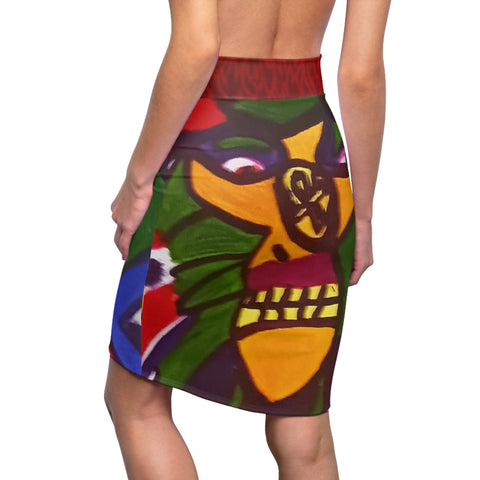 Women's  HIP HOP ART  Pencil Skirt (AOP)