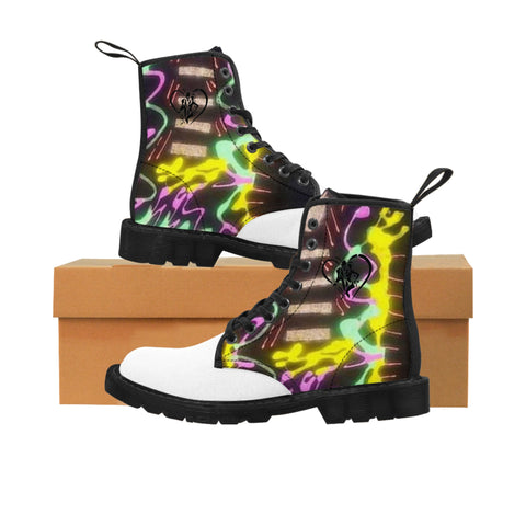 Men's Canvas HIP HOP ART  Boots