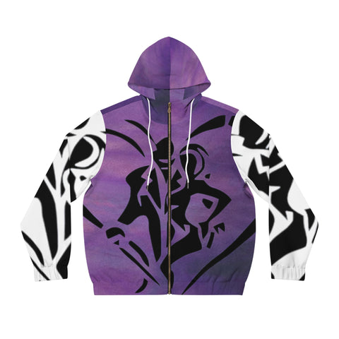 Men's Full-Zip  HIP HOP ART  Hoodie (AOP)