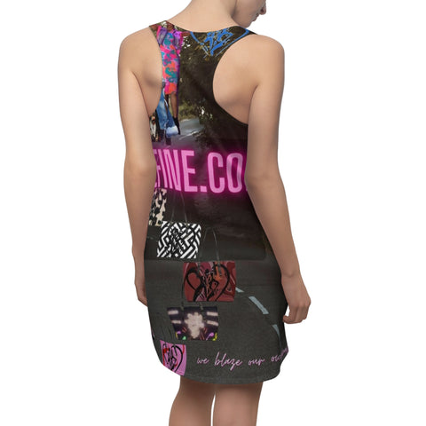 Women's Cut & Sew   HIP HOP ART Racerback Dress (AOP)