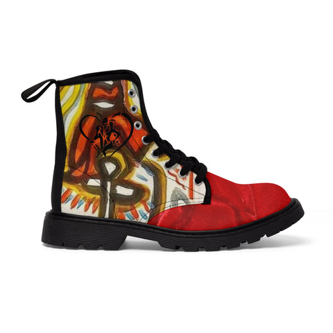 Men's HIP HOP ART Canvas Boots