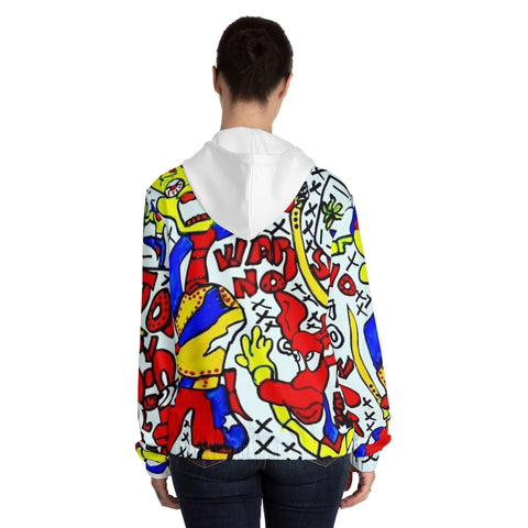 Women’s Full-Zip HIP HOP ART Hoodie (AOP)