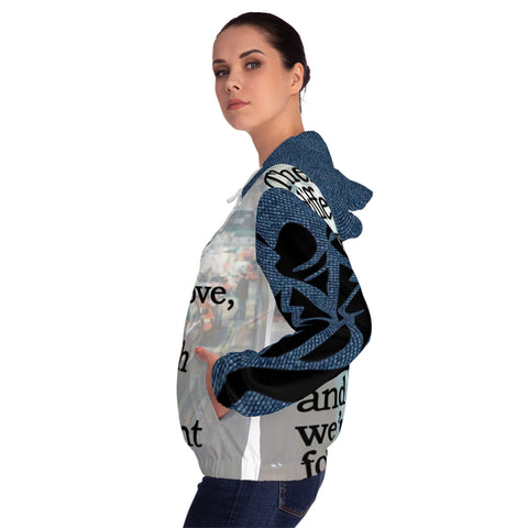 Women’s Full-Zip HIP HOP ART Hoodie (AOP)