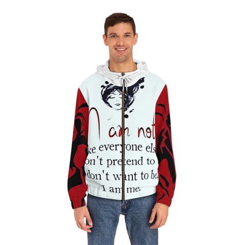 Men's Full-Zip  HIP HOP ART Hoodie (AOP)