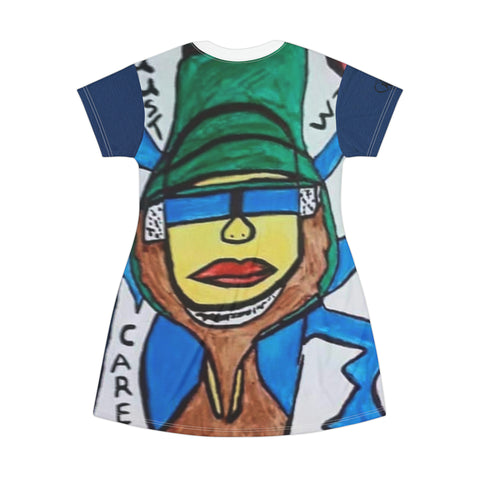 HIP HOP ART T-Shirt Dress (AOP)