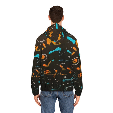 Men's Full-Zip  HIP HOP ART Hoodie (AOP)