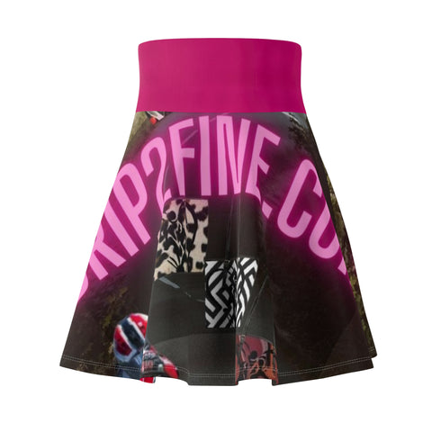 Women's HIP HOP ART Skater Skirt (AOP)
