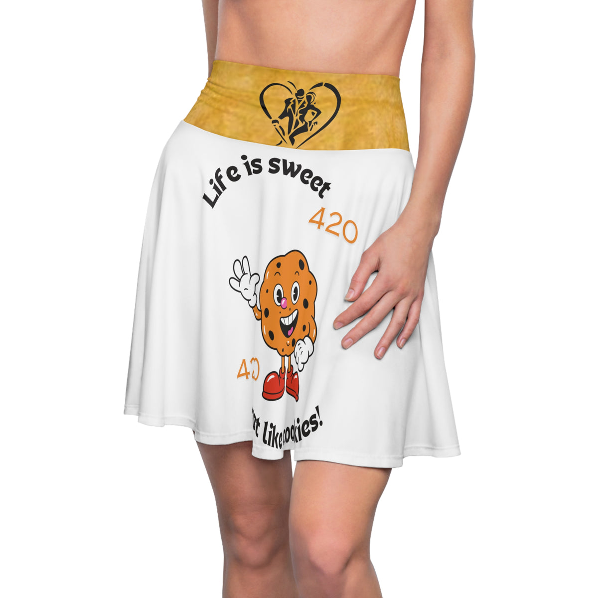 Women's HIP HOP ART Skater Skirt (AOP)