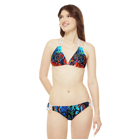 Strappy  HIP HOP ART  Bikini Set (AOP)