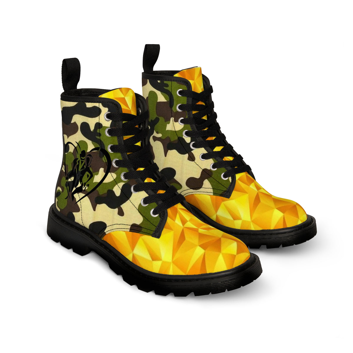 Men's Canvas  HIP HOP ART Boots