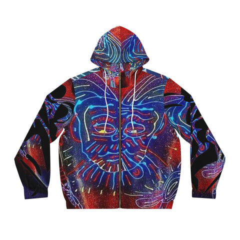 Men's Full-Zip HIP HOP ART Hoodie (AOP)