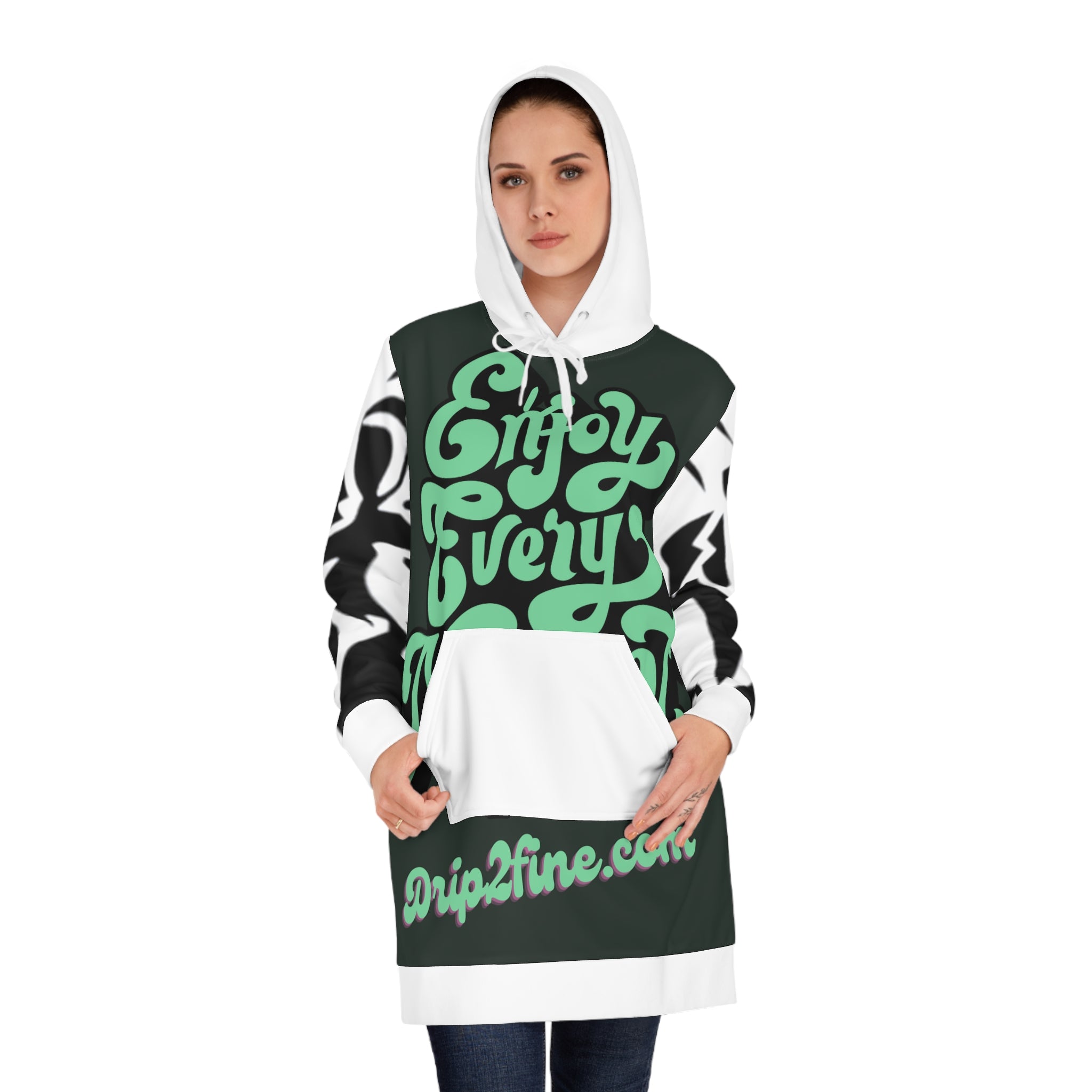 Women's HIP HOP ART Hoodie Dress (AOP)