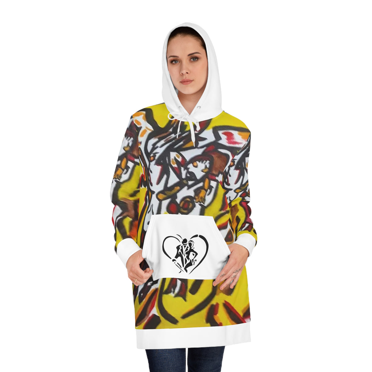 Women's HIP HOP ART Hoodie Dress (AOP)