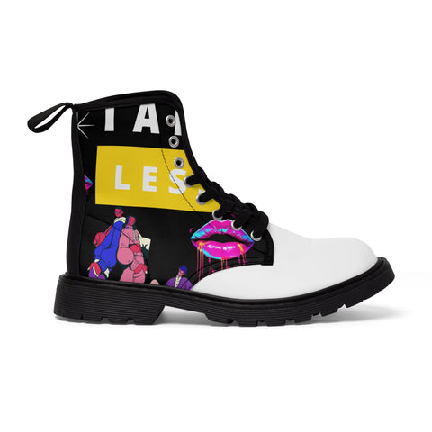 Men's  HIP HOP ART Canvas Boots