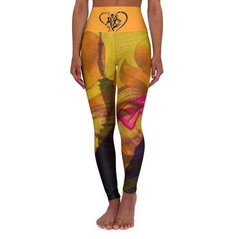 High Waisted HIP HOP ART Yoga Leggings (AOP)