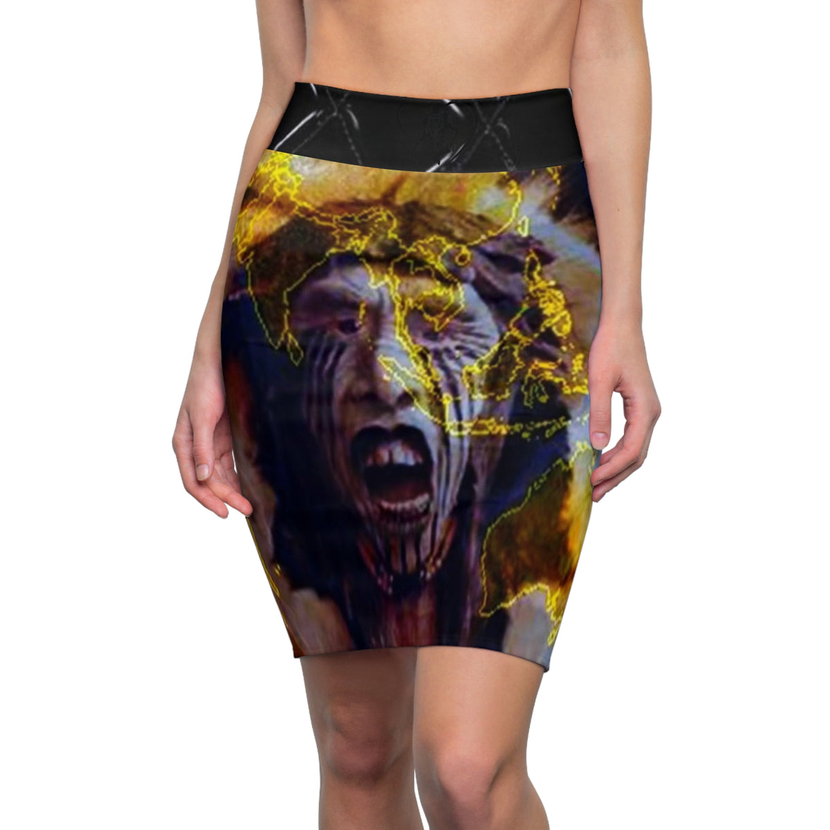 Women's  HIP HOP ART Pencil Skirt (AOP)