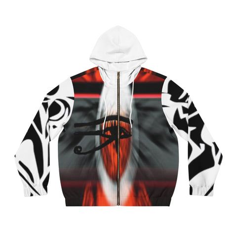 Men's Full-Zip HIP HOP ART Hoodie (AOP)