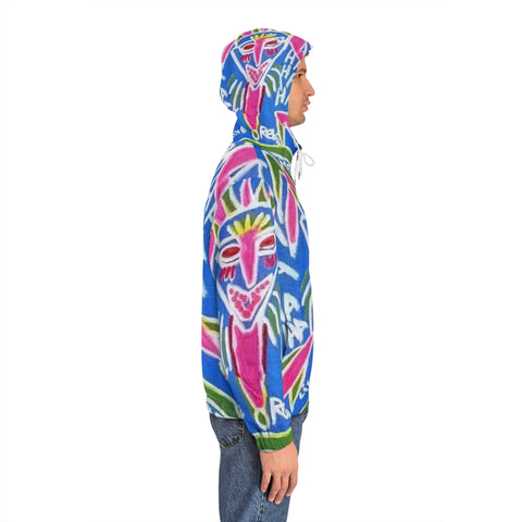 Men's Full-Zip  HIP HOP ART Hoodie (AOP)