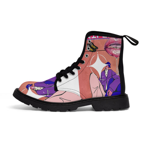 Women's Canvas HIP HOP ART  Boots