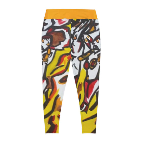 HIP HOP ART Plus Size Leggings (AOP)