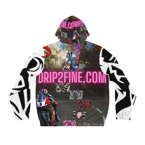 Men's Full-Zip  HIP HOP ART  Hoodie (AOP)