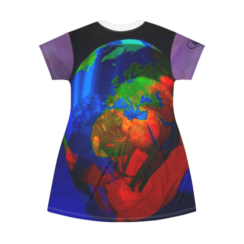 HIP HOP ART T-Shirt Dress (AOP)