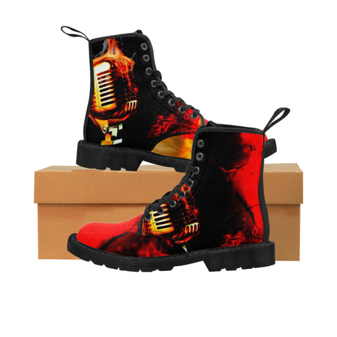 Men's Canvas  HIP HOP ART Boots