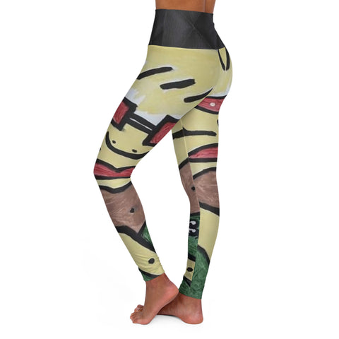 High Waisted HIP HOP ART Yoga Leggings (AOP)