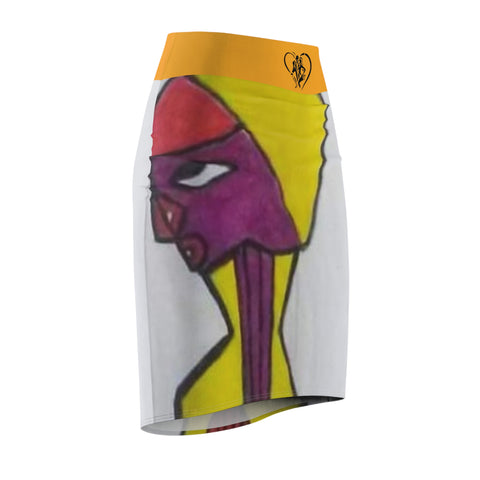 Women's  HIP HOP ART Pencil Skirt (AOP)