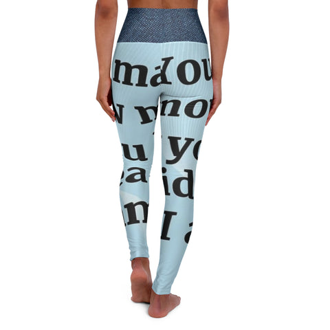 High Waisted  HIP HOP ART Yoga Leggings (AOP)