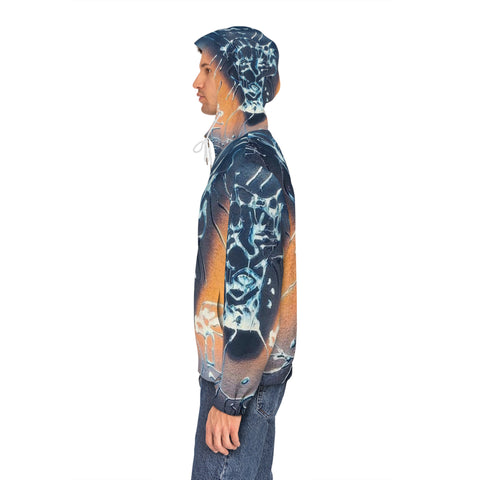 Men's Full-Zip  HIP HOP ART Hoodie (AOP)