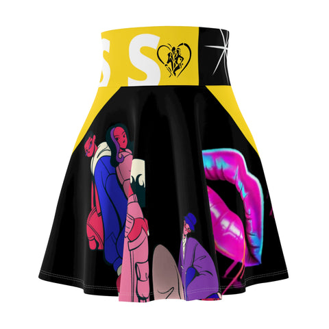 Women's HIP HOP ART Skater Skirt (AOP)