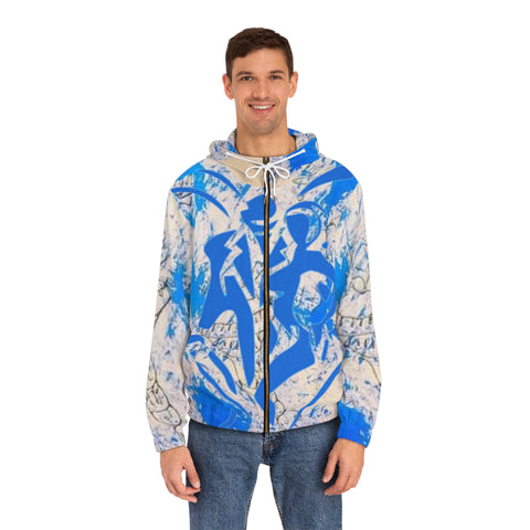 Men's Full-Zip HIP HOP ART  Hoodie (AOP)