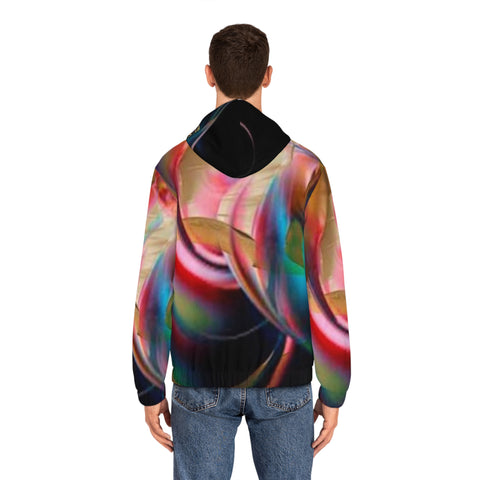 Men's Full-Zip  HIP HOP ART  Hoodie (AOP)