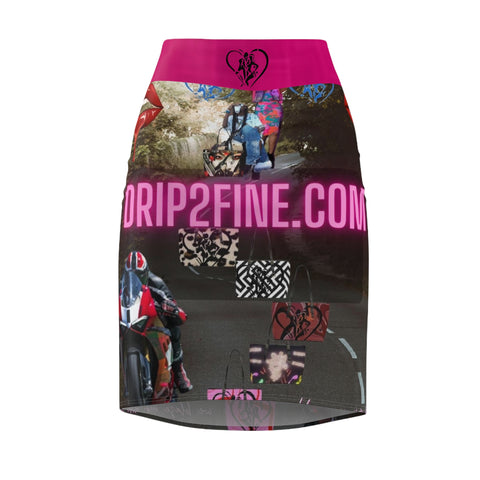 Women's HIP HOP ART  Pencil Skirt (AOP)