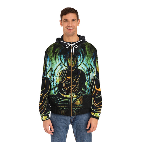 Men's Full-Zip HIP HOP ART Hoodie (AOP)