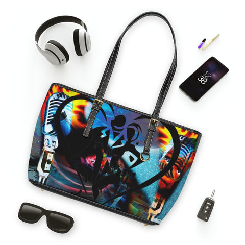 PU Leather  HIP HOP ART Shoulder Bag