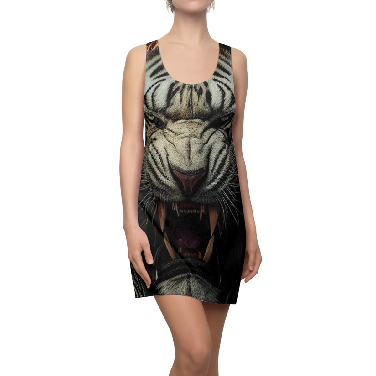 Women's Cut & Sew  HIP HOP ART Racerback Dress (AOP)